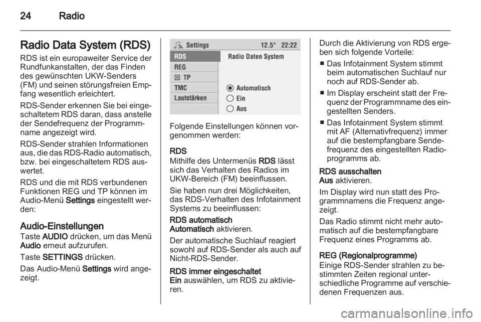 OPEL CORSA 2010.5  Infotainment-Handbuch (in German) 