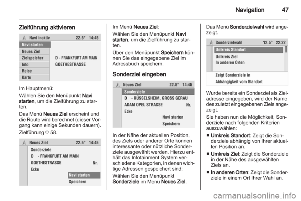 OPEL CORSA 2010.5  Infotainment-Handbuch (in German) 