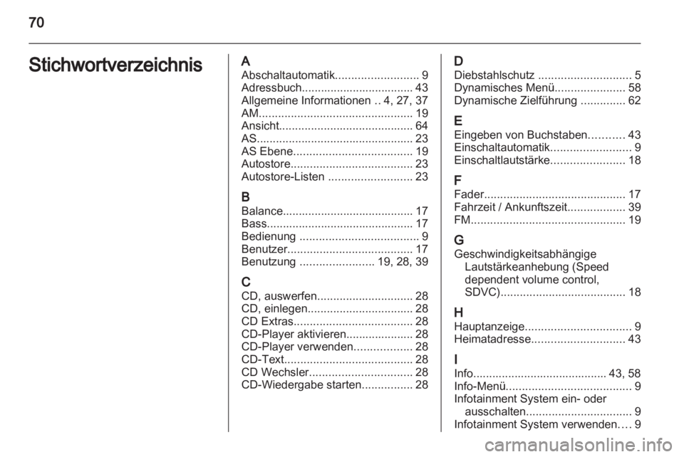 OPEL CORSA 2010.5  Infotainment-Handbuch (in German) 