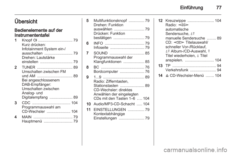 OPEL CORSA 2010.5  Infotainment-Handbuch (in German) 