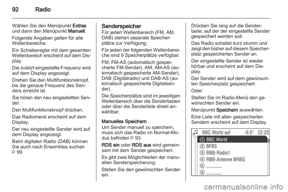 OPEL CORSA 2010.5  Infotainment-Handbuch (in German) 
