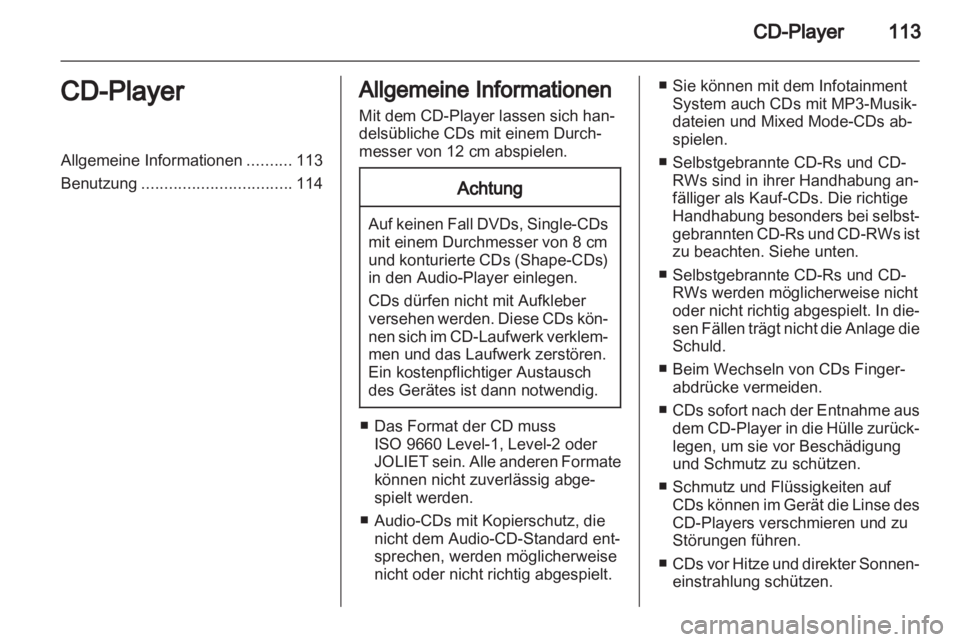 OPEL CORSA 2011  Infotainment-Handbuch (in German) 