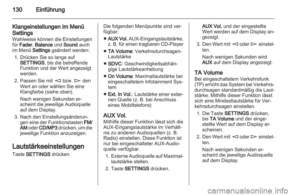 OPEL CORSA 2011  Infotainment-Handbuch (in German) 