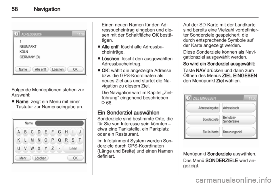 OPEL CORSA 2011  Infotainment-Handbuch (in German) 
