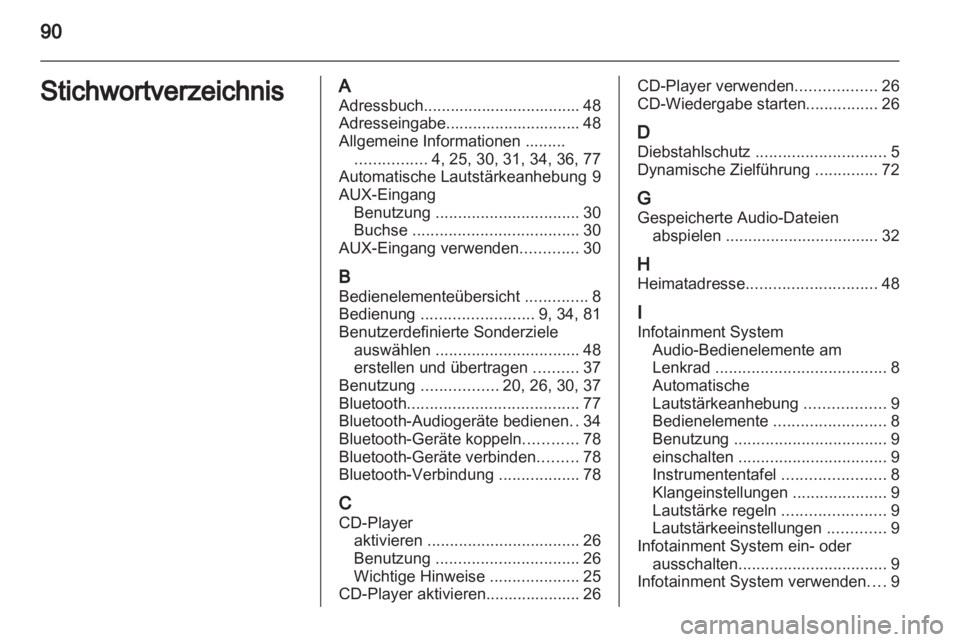 OPEL CORSA 2011  Infotainment-Handbuch (in German) 