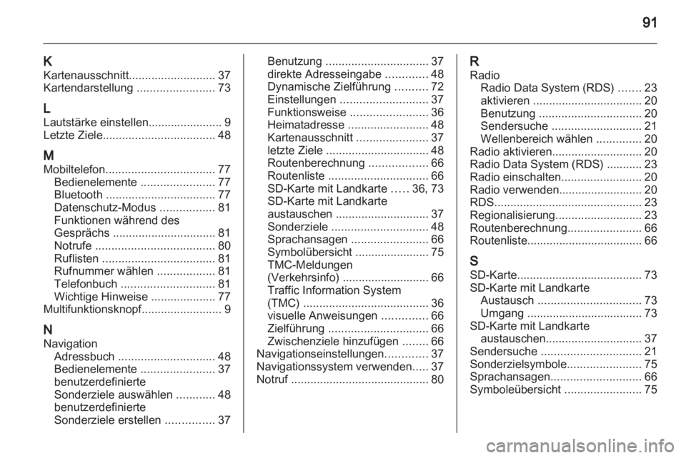 OPEL CORSA 2011  Infotainment-Handbuch (in German) 