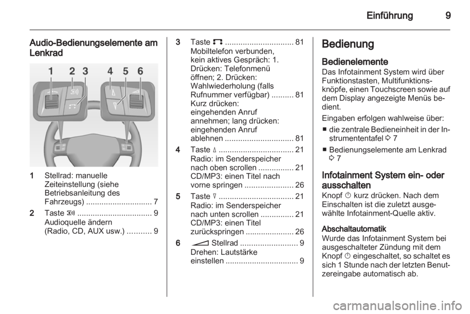 OPEL CORSA 2011.5  Infotainment-Handbuch (in German) 