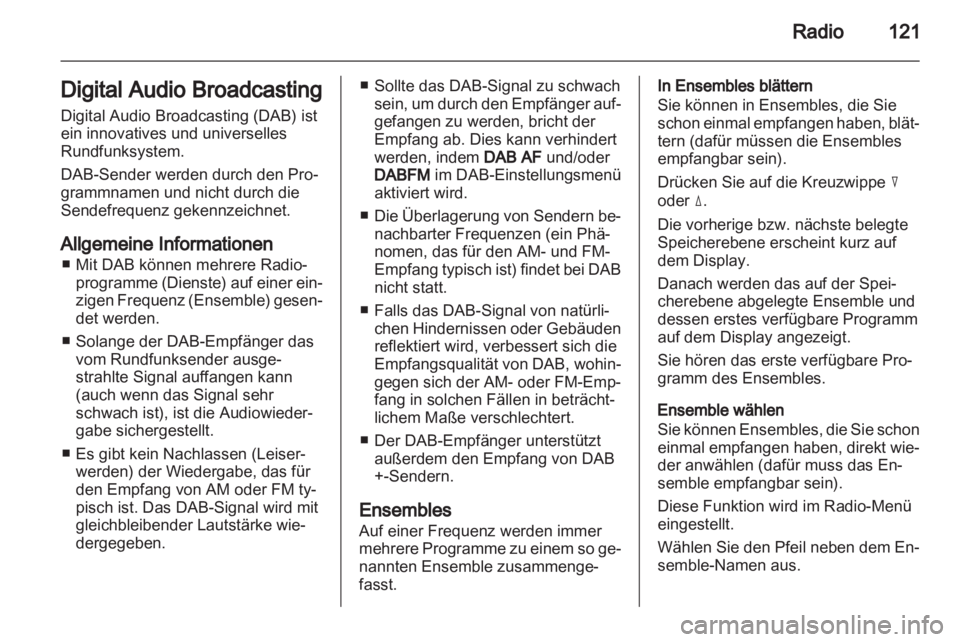 OPEL CORSA 2013  Infotainment-Handbuch (in German) 