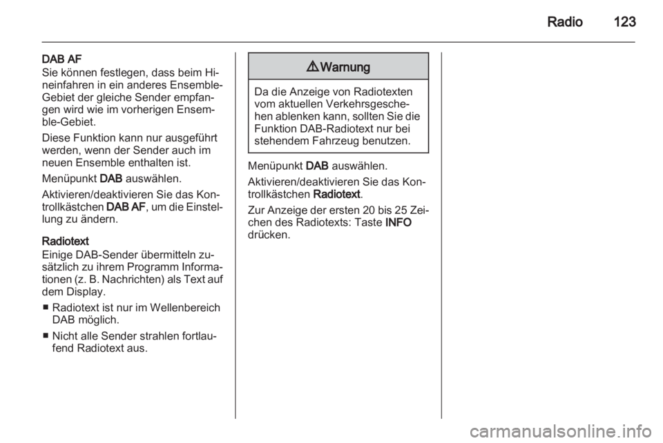 OPEL CORSA 2013  Infotainment-Handbuch (in German) 