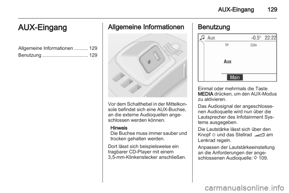OPEL CORSA 2013  Infotainment-Handbuch (in German) 