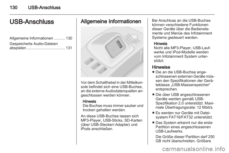 OPEL CORSA 2013  Infotainment-Handbuch (in German) 
