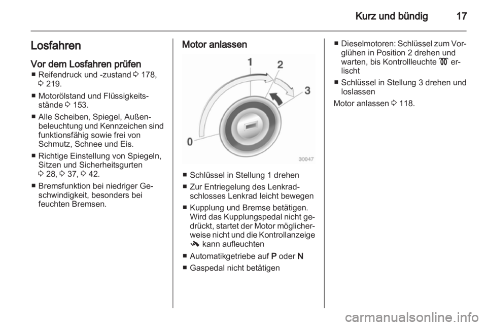 OPEL CORSA 2013.5  Betriebsanleitung (in German) 