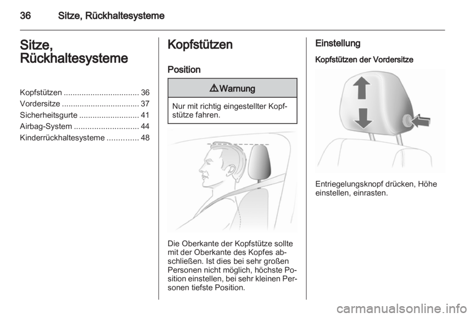 OPEL CORSA 2013.5  Betriebsanleitung (in German) 