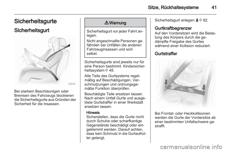 OPEL CORSA 2013.5  Betriebsanleitung (in German) 