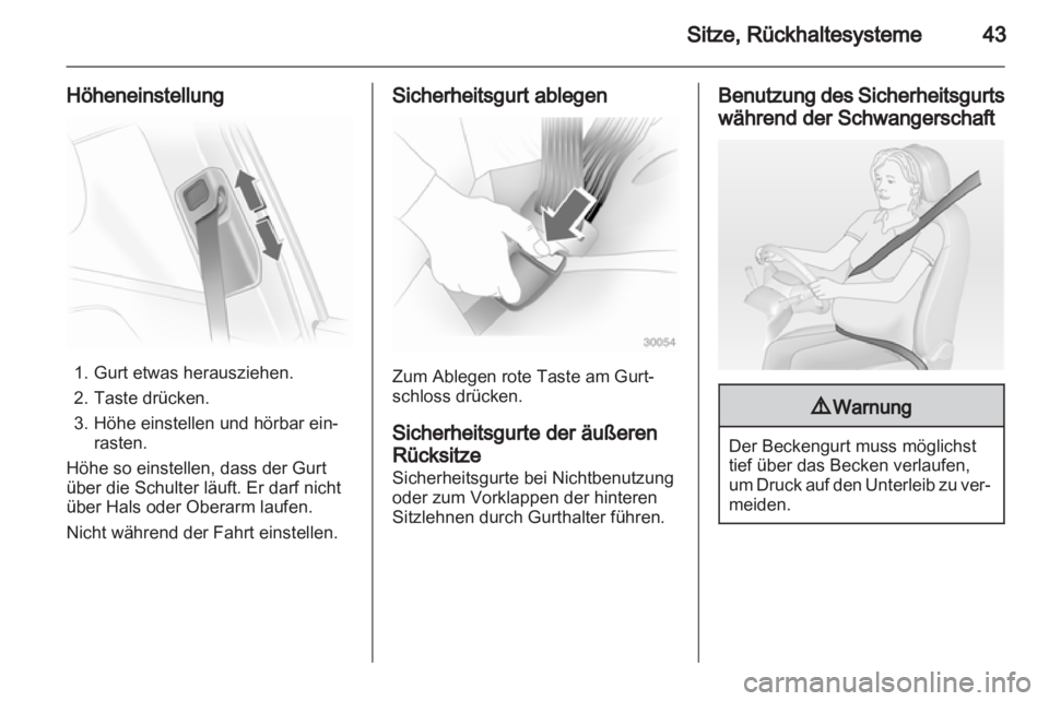 OPEL CORSA 2013.5  Betriebsanleitung (in German) 