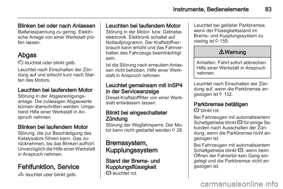 OPEL CORSA 2013.5  Betriebsanleitung (in German) 