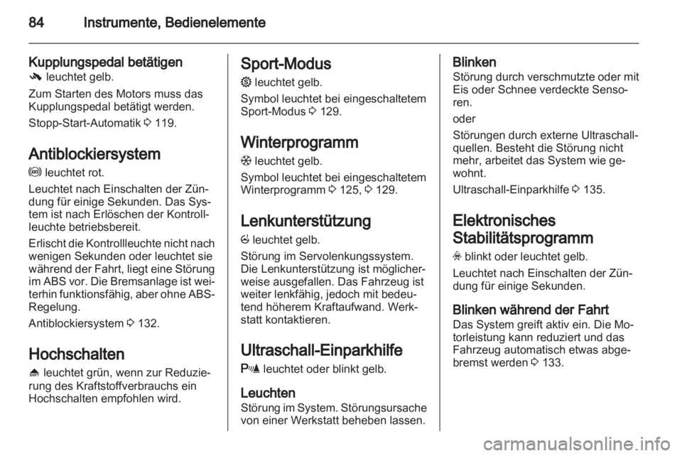 OPEL CORSA 2013.5  Betriebsanleitung (in German) 