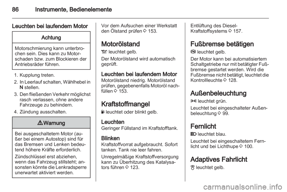 OPEL CORSA 2013.5  Betriebsanleitung (in German) 