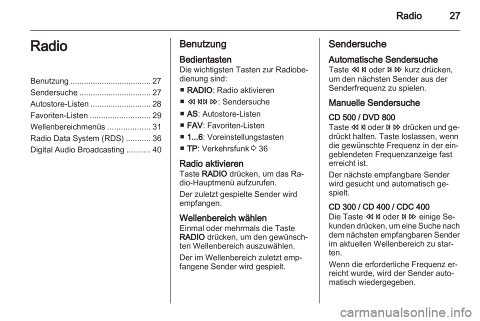 OPEL INSIGNIA 2010.5  Infotainment-Handbuch (in German) 