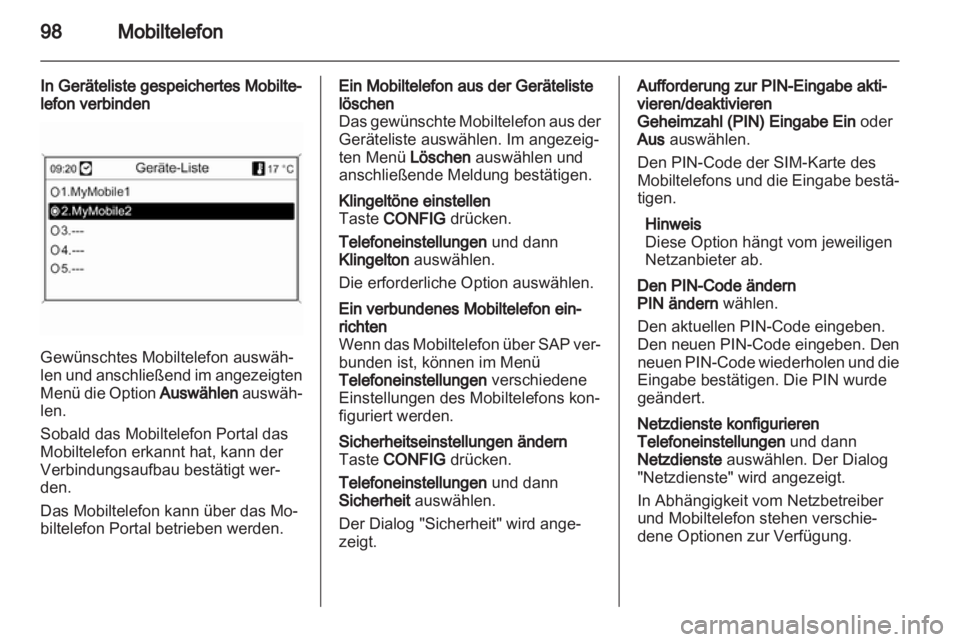 OPEL INSIGNIA 2010.5  Infotainment-Handbuch (in German) 