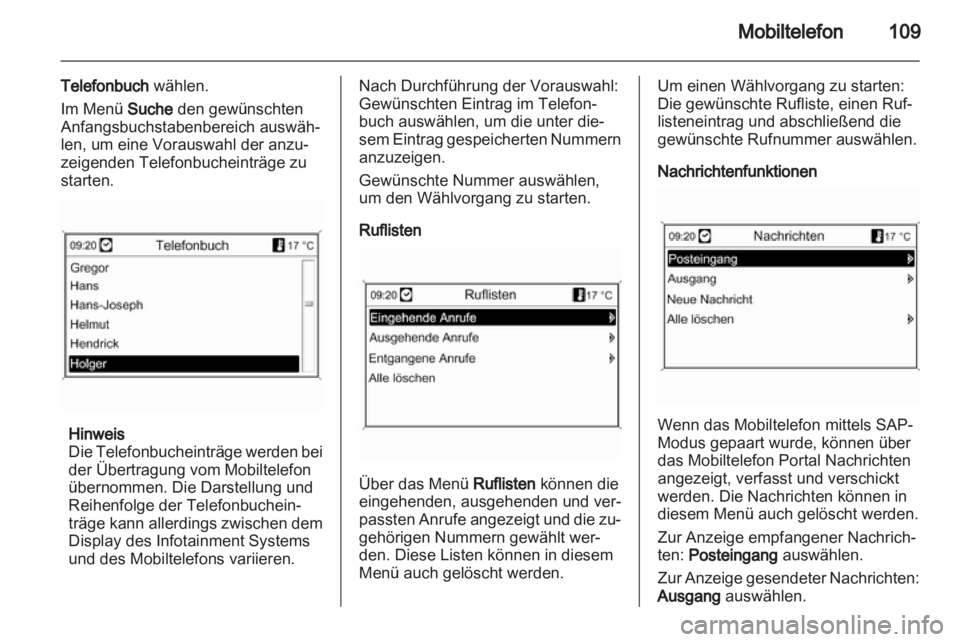 OPEL INSIGNIA 2011  Infotainment-Handbuch (in German) 