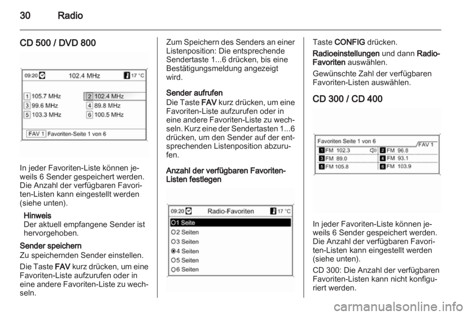 OPEL INSIGNIA 2011  Infotainment-Handbuch (in German) 