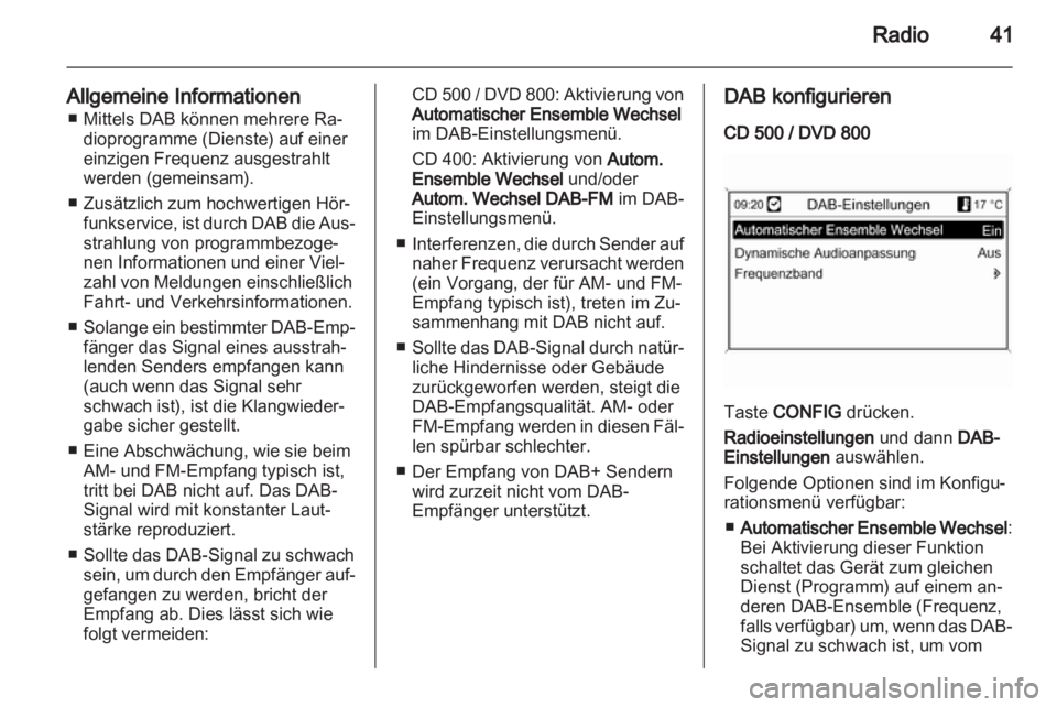 OPEL INSIGNIA 2011  Infotainment-Handbuch (in German) 