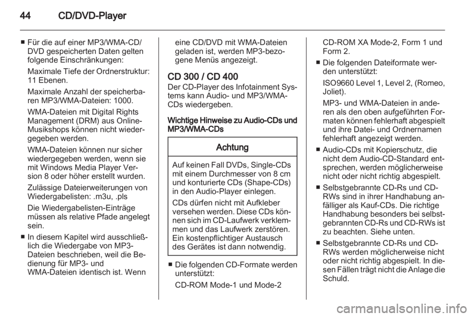 OPEL INSIGNIA 2011  Infotainment-Handbuch (in German) 