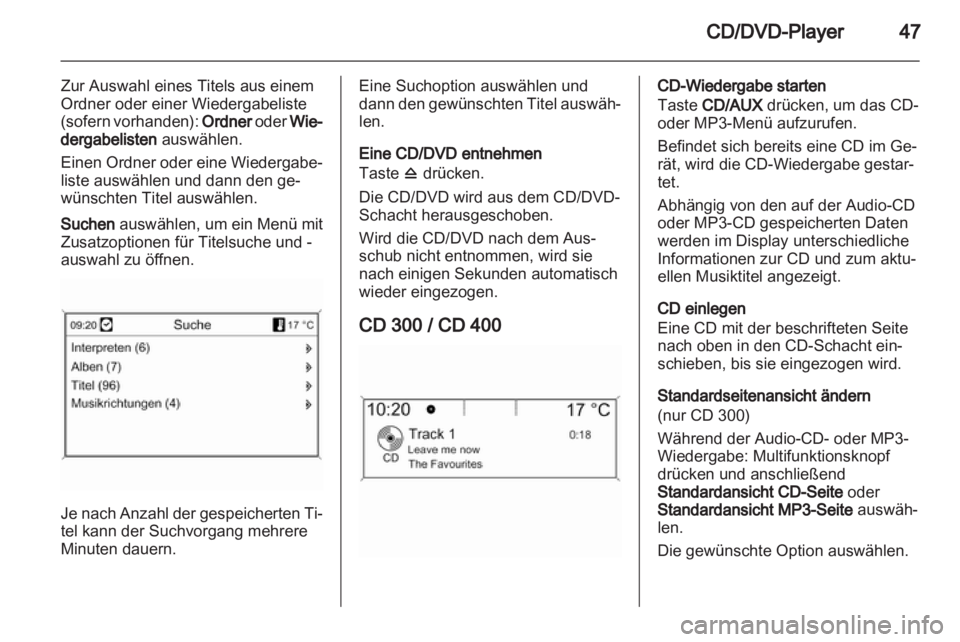OPEL INSIGNIA 2011  Infotainment-Handbuch (in German) 