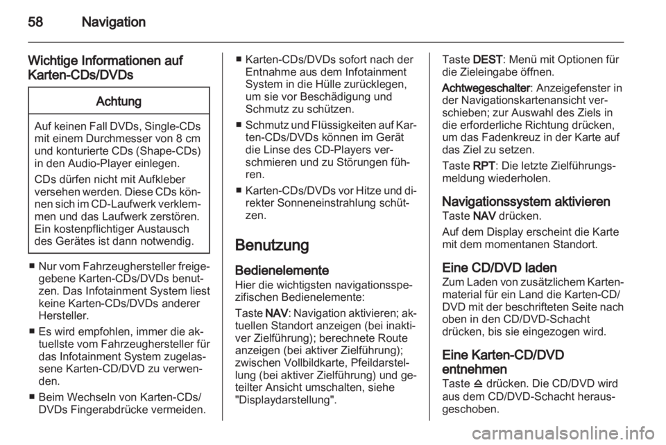 OPEL INSIGNIA 2011  Infotainment-Handbuch (in German) 