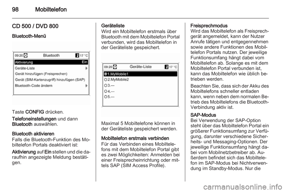 OPEL INSIGNIA 2011  Infotainment-Handbuch (in German) 