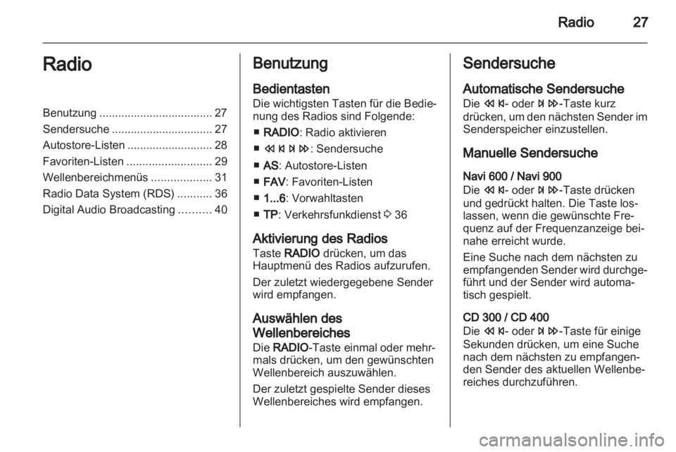 OPEL INSIGNIA 2012  Infotainment-Handbuch (in German) 