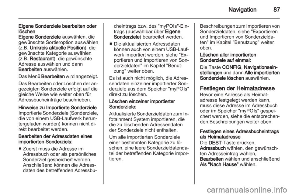 OPEL INSIGNIA 2012  Infotainment-Handbuch (in German) 