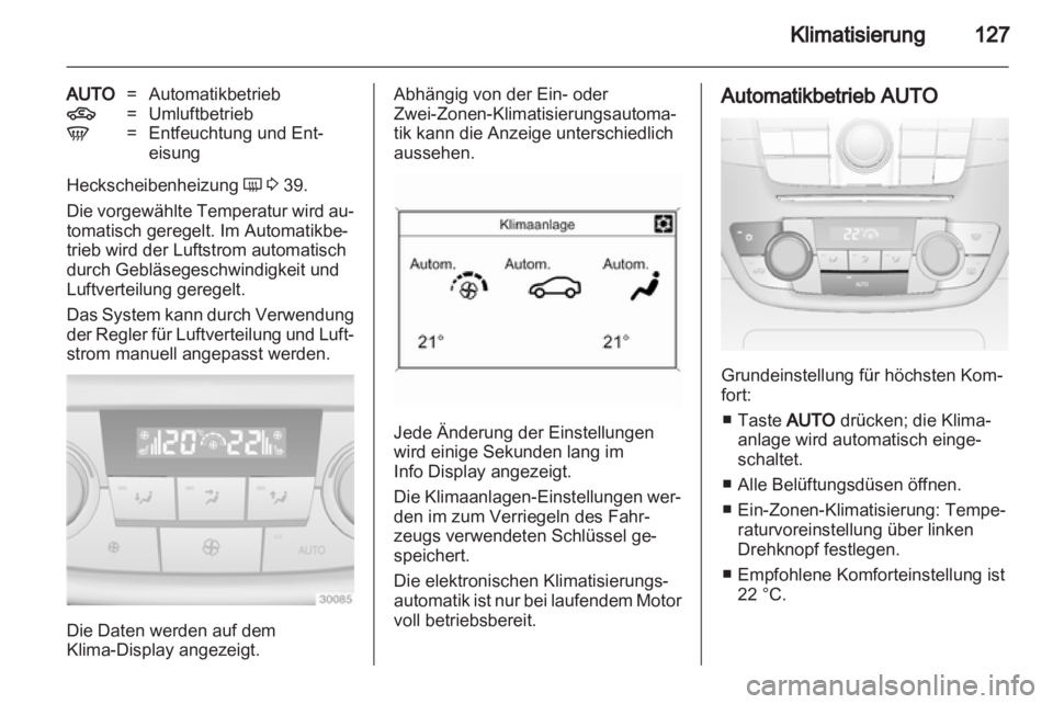 OPEL INSIGNIA 2012  Betriebsanleitung (in German) 
