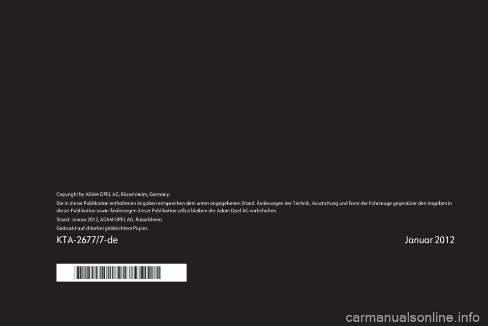 OPEL INSIGNIA 2012.5  Infotainment-Handbuch (in German) 