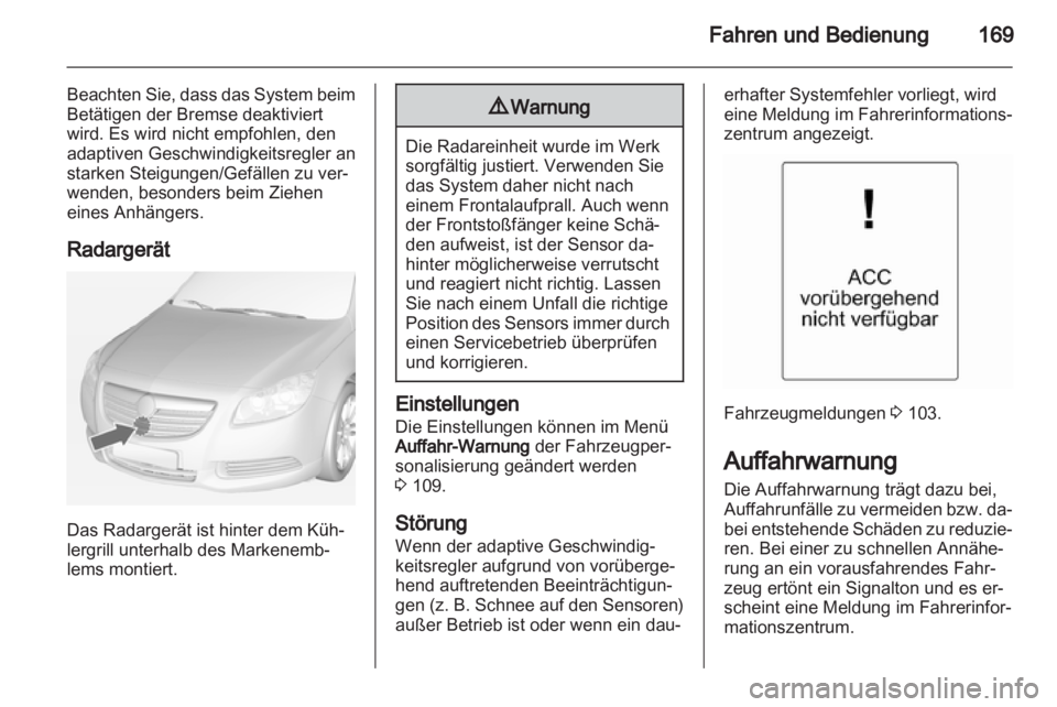 OPEL INSIGNIA 2012.5  Betriebsanleitung (in German) 