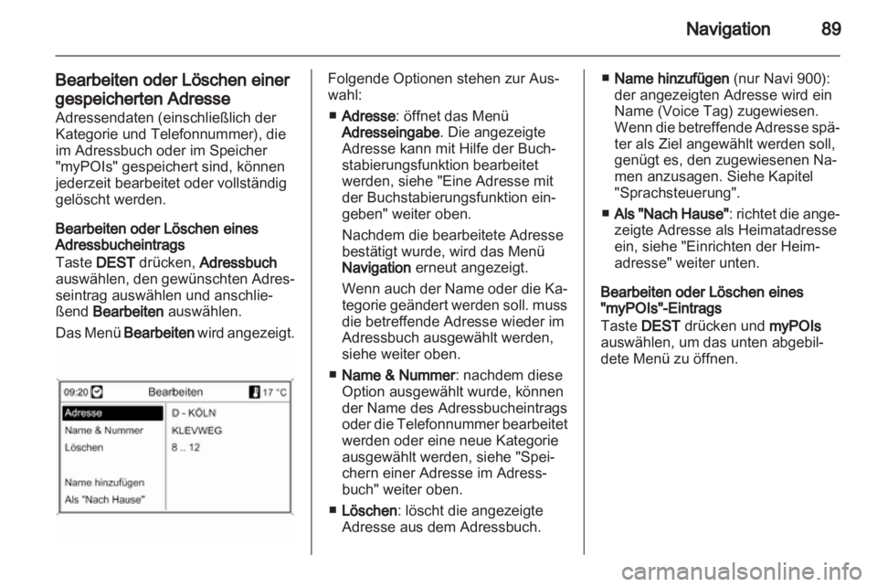 OPEL INSIGNIA 2013  Infotainment-Handbuch (in German) 