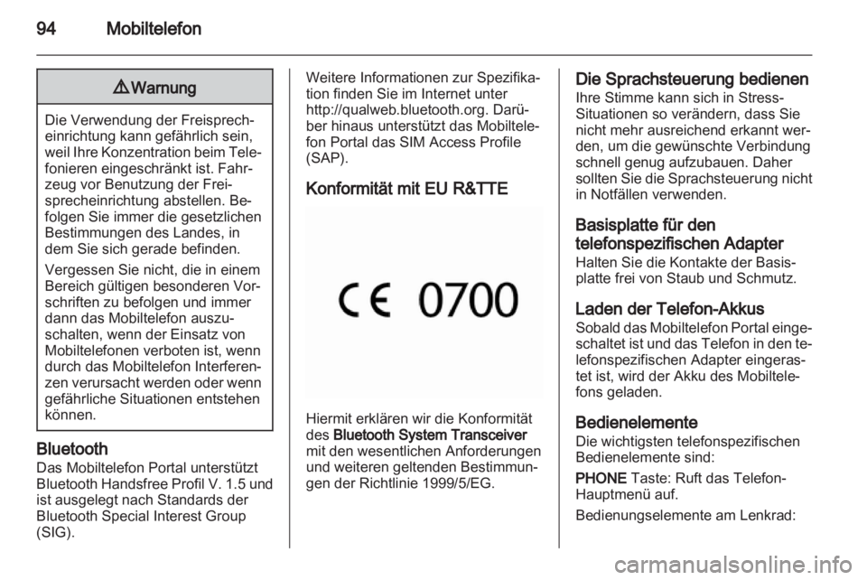 OPEL MERIVA 2011  Infotainment-Handbuch (in German) 
