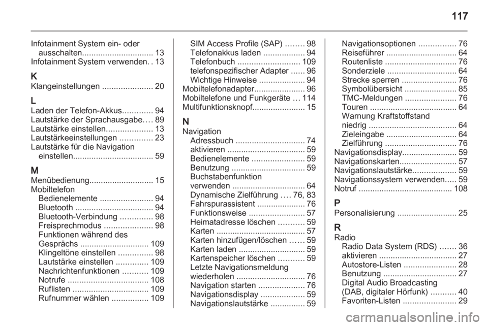 OPEL MERIVA 2011.25  Infotainment-Handbuch (in German) 
