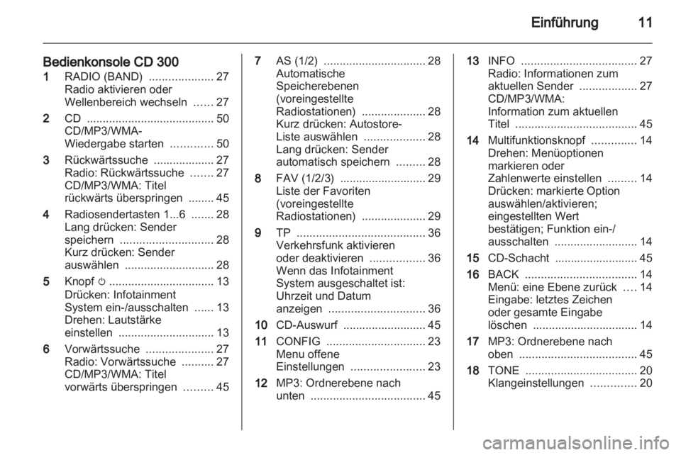 OPEL MERIVA 2011.5  Infotainment-Handbuch (in German) 