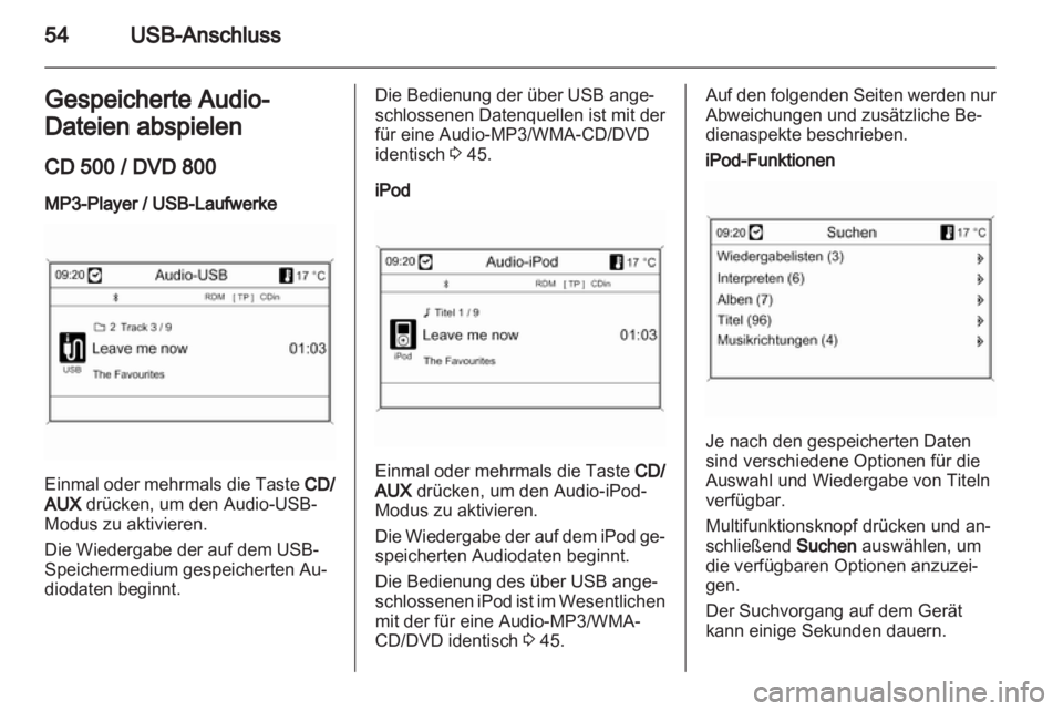 OPEL MERIVA 2011.5  Infotainment-Handbuch (in German) 