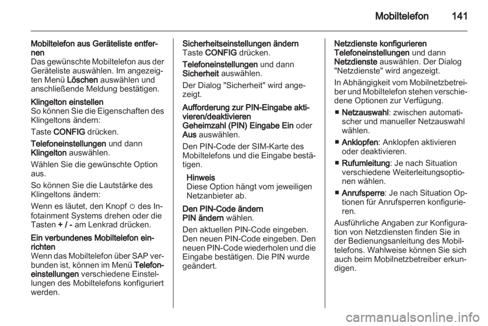 OPEL MERIVA 2012  Infotainment-Handbuch (in German) 