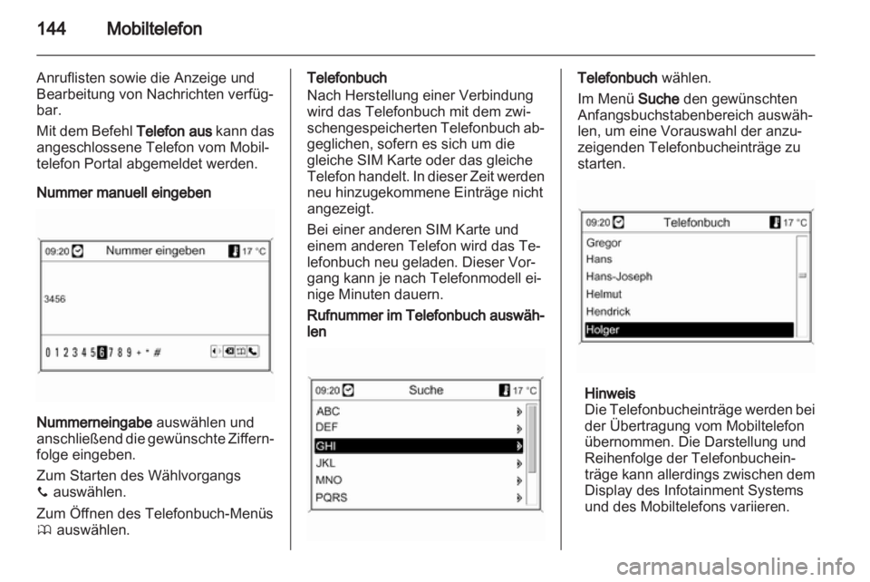 OPEL MERIVA 2012  Infotainment-Handbuch (in German) 