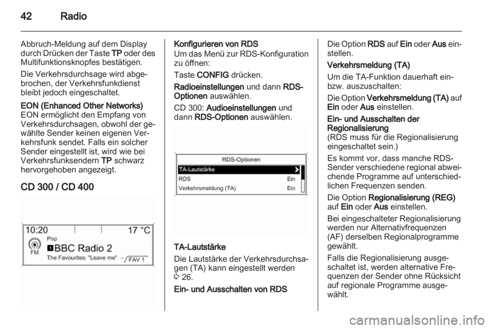 OPEL MERIVA 2012  Infotainment-Handbuch (in German) 