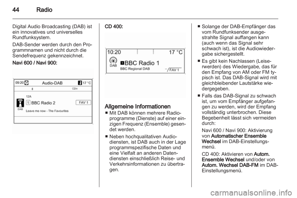 OPEL MERIVA 2012  Infotainment-Handbuch (in German) 