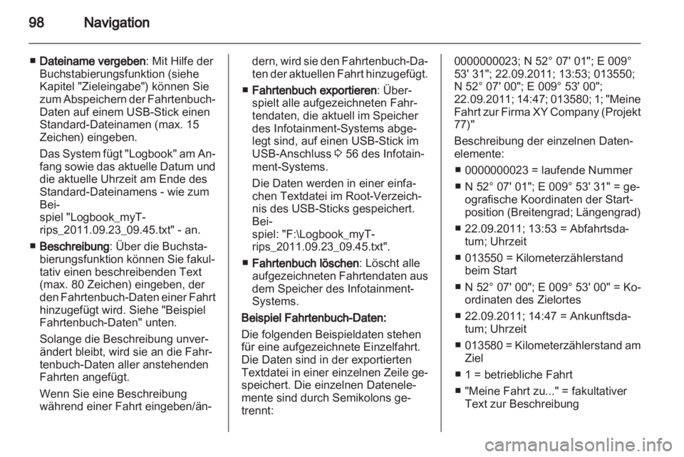 OPEL MERIVA 2012  Infotainment-Handbuch (in German) 