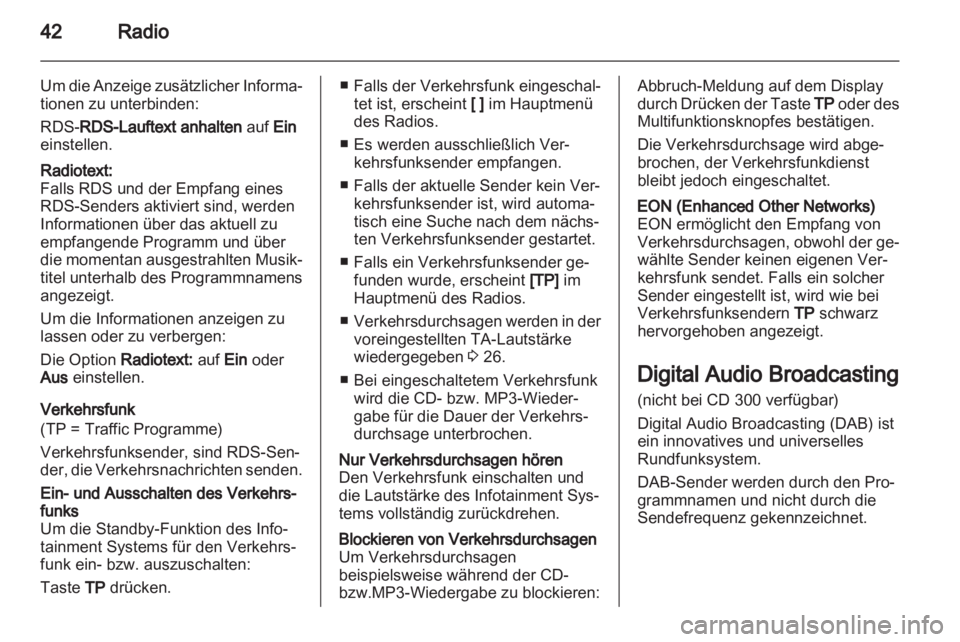 OPEL MERIVA 2012.5  Infotainment-Handbuch (in German) 