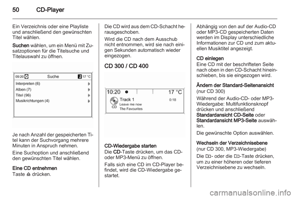 OPEL MERIVA 2012.5  Infotainment-Handbuch (in German) 