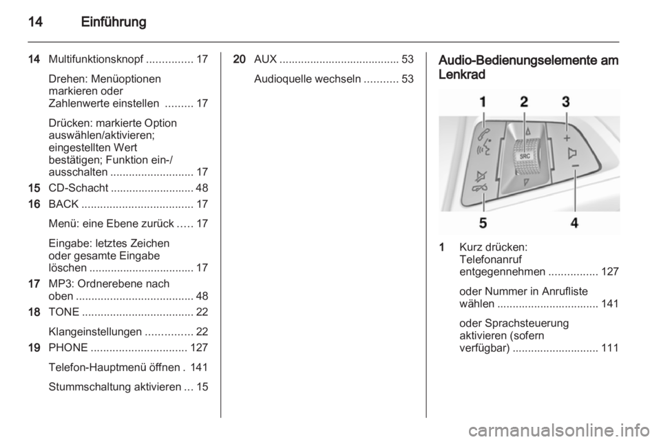 OPEL MERIVA 2013  Infotainment-Handbuch (in German) 