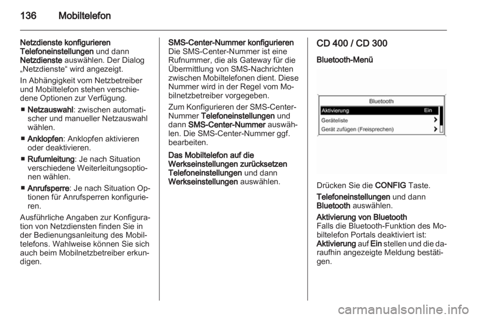 OPEL MERIVA 2013  Infotainment-Handbuch (in German) 